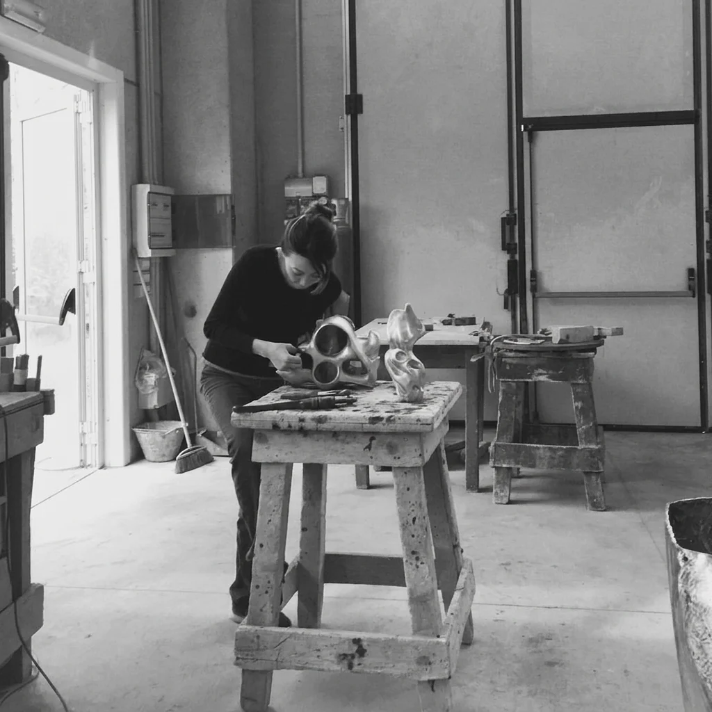 Working in the studio